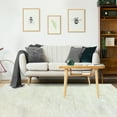 thumbnail image 1 of Elegant and Plush Hand-Woven Solid Shag Indoor High Traffic Area Rug by Blue Nile Mills - 3' x 5', Ivory, 1 of 5