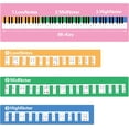 thumbnail image 2 of 88 Keys Silicone Piano Keyboard Sticker, Removable Piano Stickers for Keyboards(Colour), 2 of 5