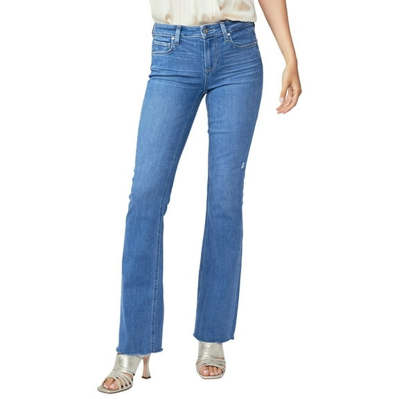PAIGE womens  Manhattan Bistro Distressed Slim Bootcut Jean, 29