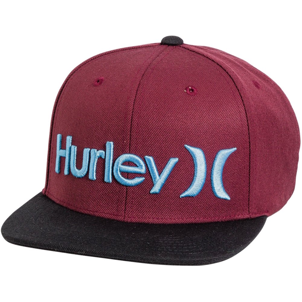 Hurley Hurley NEW Red One and Only Men's Embroidered Logo Snap Back