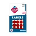 thumbnail image 2 of MACO Red Round Color Coding Labels, 3/4 Inches in Diameter, 1000 Per Box (MR1212-8), 2 of 2