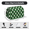 thumbnail image 5 of Kdxio Green Argyle Plaid for Double Compartment Pen Case Oxford Organizer with Zipper Pockets for Students Artists, 5 of 7