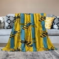 thumbnail image 2 of Fenyluxe Honeycomb Cute Bee Yellow Throw Blanket Flannel Luxury Warm Soft Cozy Blanket for Couch, Car, Bed Sofa Dorm Water Beds Gift Medium  40x50in, 2 of 6