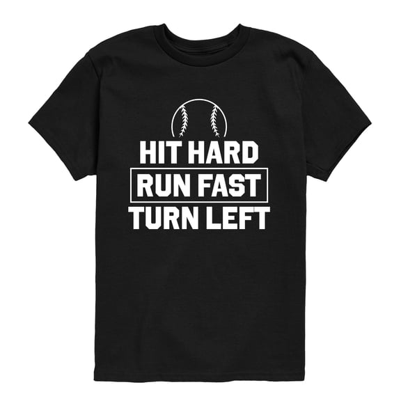 Instant Message - Hit Hard Run Fast Short Sleeve Graphic T-Shirt