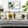 thumbnail image 5 of Outdoor Waterproof Throw Pillow Covers Bee for Women Cushions Pillows Case 18x18 Inch Set of 4 Patio Furniture Pillows Decorative for Home Garden Sofa Couch, 5 of 6