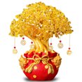 thumbnail image 3 of Árboles de dinero de la fortuna amarilla, Dinero de cristal de cuarzo amarillo Árboles de dinero dorados Árboles de dinero de sapo dorado Máxima comodidad, 3 of 8