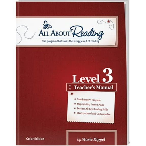 Pre-Owned All About Reading Level 3 Teachers Manual, 9781935197836, 1935197835, Paperback,