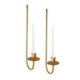 thumbnail image 5 of Dserhfy 2 Pcs Metal Candle Holder Wall Decor Candle Sconce Holder Modern Wall Mount Tapered Candles Holders for Fireplace Living Room Farmhouse, 5 of 8