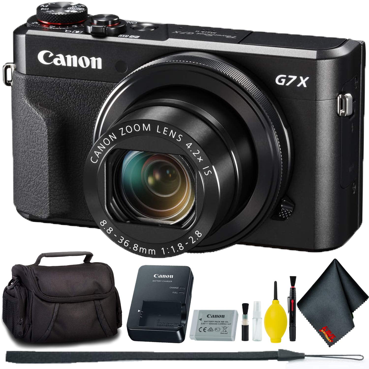 Canon PowerShot G7 X Mark II Compact Digital Camera Bundle with