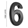 thumbnail image 2 of tredstone House Numbers for Outside Use Simple Black Sturdy Number Signs Parts Sign Door Marking Tools DIY Accessory for Apartment Hotel Number 6, 2 of 5