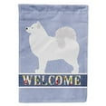 thumbnail image 1 of Carolines Treasures BB5563CHF Samoyed Welcome Flag Canvas House Size, 1 of 4