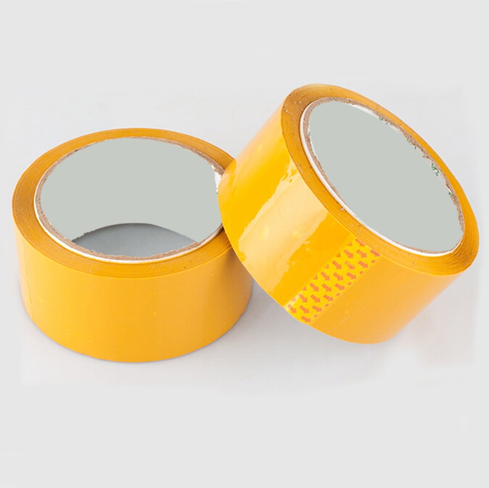 PENIKOKO BOPP Yellow Packing Tape 6 Rolls Strong Adhesive Sealing Tape for Moving, Shipping, Storage and Packaging