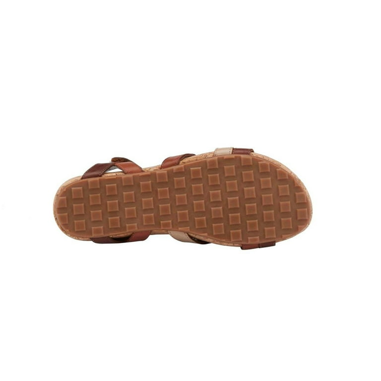 Walking Cradles Wc Pool Women Strappy Sandal In Brown Multi