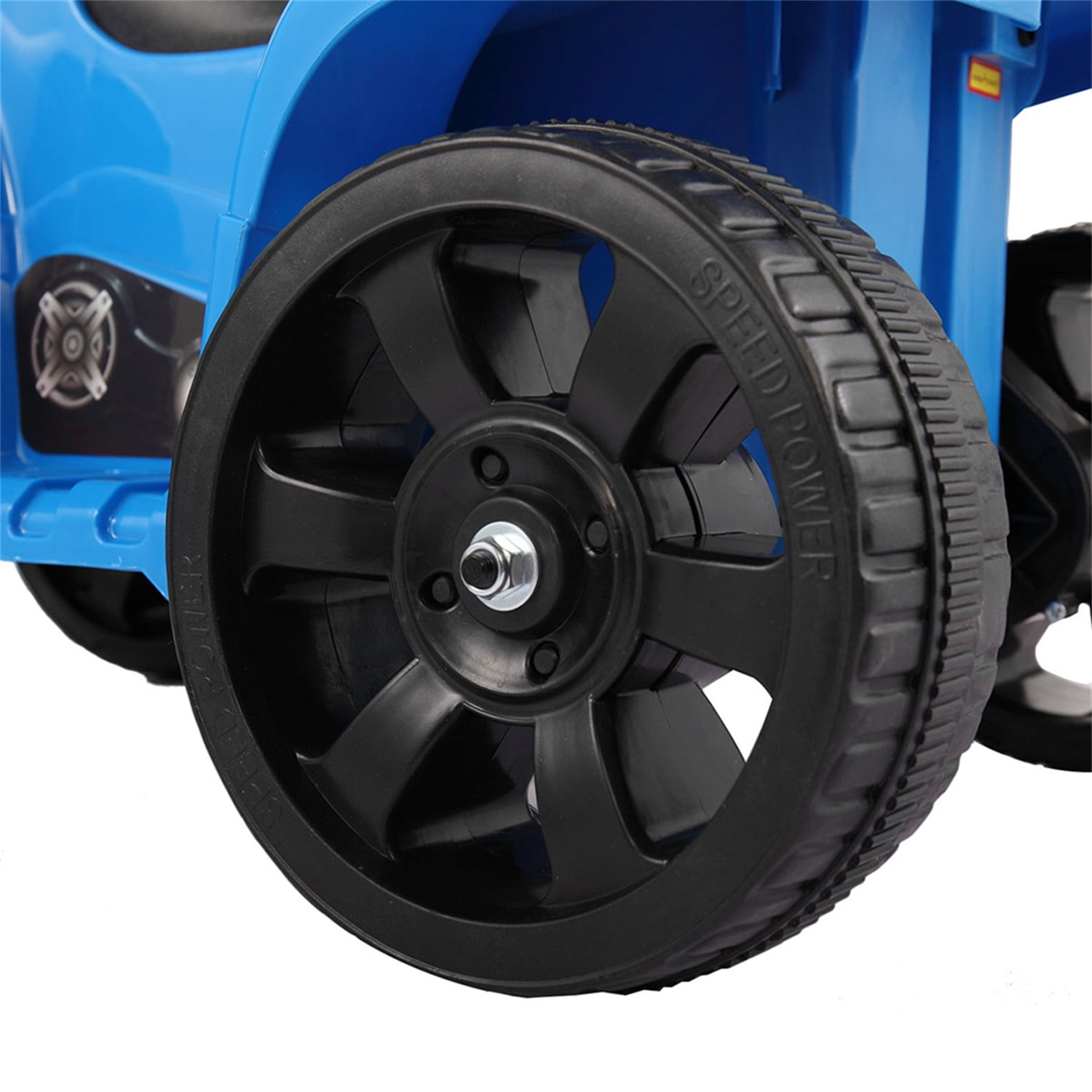 CIPACHO 6V Kids Ride On Car, Rugged 4-Wheeler Electric Cars to Ride Jeep Car for Children Child Boys, Gift Ride-On Car Vehicle Toy w/ LED Lights, MP3,  Blue