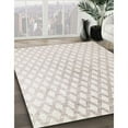 thumbnail image 3 of Ahgly Company Machine Washable Indoor Round Industrial Modern Silver Pink Area Rugs, 7' Round, 3 of 7