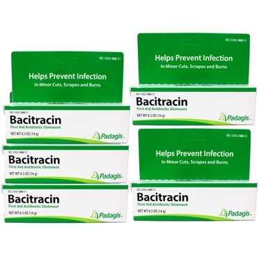 Bacitracin Antibiotic Ointment – First Aid For Bacterial Skin Infections, 1 Oz Tube, Expires 5/31/2026