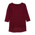 thumbnail image 1 of Alfani Womens Mixed Media Basic T-Shirt alfberry XL, 1 of 1
