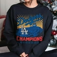 thumbnail image 5 of Back 2 Back Champions Sweatshirt | Retro Dodgers Crewneck | LA Baseball Pullover | Unisex Baseball Fan Gift, 5 of 7