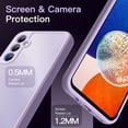 thumbnail image 5 of JETech Matte Case for Samsung Galaxy A14 4G/5G 6.6-Inch, Frosted Translucent Back Protective Slim Phone Cover, Anti-Fingerprints (Lilac), 5 of 5