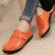 thumbnail image 3 of nuevos zapatos planos de cuero de moda, zapatos de punta de mujer de fondo suave, mocasines femeninos, botas planas informales para mujer, 3 of 4