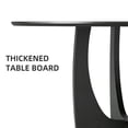 thumbnail image 5 of MAYEERTY 59x59x30 Modern Dining Table, Contemporary Home Wood Kitchen Table, Black, 5 of 9