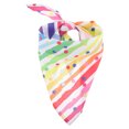 thumbnail image 1 of 1Pcs Pet Dog Triangular Bandana Rainbow Stripe for Small Pets Comfortable to Wear, 1 of 8
