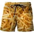 thumbnail image 5 of Pantalones cortos con estampado 3D de salchichas a la parrilla y comida gourmet para hombre y mujer, 5 of 5