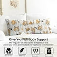 thumbnail image 3 of Dog Lover's Body Pillow Cover - Soft & Breathable, Hidden Zipper, 20"x54", Cute Puppy & Floral Print - Perfect Gift for Pet Lovers, Side Sleepers & Dog Themed Decor, 3 of 7