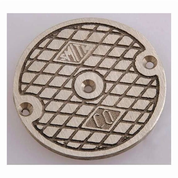 Jay R. Smith Manufacturing Floor Cover, Nickel Bronze, 4 1/8 in 4020C03NB