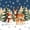 Dark Blue White, variant on Erosebridal Santa Claus Twin Bedding, Snowman Gingerbread Bedding Comforter Set, Brown Red, Christmas Reversible, 7-Piece