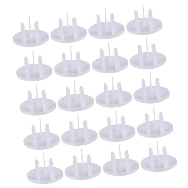 20 protectores de corriente eléctrica, tapas de corriente, cubiertas de enchufe de salida 3 agujeros perfke Tapas para enchufes