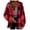 Orange, variant on 50% Off Clearance Women's Fleece Jackets & Coats Shackets For Women 2024 Winter Warm Fuzzy Plaid Shirt Jackets Plus Size Button Down Long Sleeve Coats