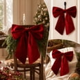 thumbnail image 2 of 2026 Christmas Home Party Decoration 2PC Christmas Bow Decoration Suitable For Christmas Trees Wreaths Door Wall Decorations And Festive Home Party Arrangements Celebration Party Supplies, 2 of 5
