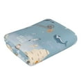 thumbnail image 3 of Kll Animals Travel World Map Ultra Absorbent & Soft Hand Towels For Bath, Hand, Face, Gym And Spa-27.5x16in, 3 of 9
