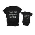 thumbnail image 2 of TAIAOJING Mother & Daughter Matching T-Shirts Romper Mommy Baby Bodysuit Letters Casual And Girls Kids Printing Sleeve Me Short Boys Family Outfits Outfits, 2 of 4