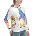 thumbnail image 6 of Xecao Autumn Funny Gnomes Pattern Hoodies for Women Sweatshirts Long Sleeve Sweatshirts Pullover Outfits with Pocket-X-Large, 6 of 7
