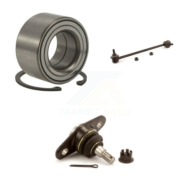 Transit Auto Front Right (Passenger Side) Wheel Bearing Suspension Lower Ball Joint and Sway Bar Stabilizer Link Kit for Car Hyundai Accent Kia Rio Rio5 K7T-102534