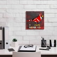 thumbnail image 3 of Epic Graffiti 'Indiana Cardinal' by Design Turnpike, Giclee Canvas Wall Art, 12"x12", 3 of 8