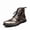 Silver, variant on Men's Vintage Brogue Wingtip Boots - Premium Leather Lace-Up Ankle Boots with Decorative Perforations, Cushioned Footbed & Durable Rubber Sole for All-Day Wear