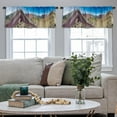 thumbnail image 5 of LALILO Kitchen Curtain Valance Halloween Happy Halloween Rod Pocket Window Curtain 52"x 18" Set of 2, 5 of 7