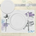 thumbnail image 3 of Ambesonne Whale Place Mats Set of 4, Grunge Mammals Murky Art, Standard Size, Lavender Grey Blue, 3 of 6
