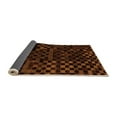 thumbnail image 2 of Ahgly Company Indoor Round Abstract Orange Modern Area Rugs, 4' Round, 2 of 4