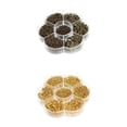 thumbnail image 1 of segolike 2 Boxes Mixed Size Iron Plated Jump Rings Unsoldered Jewelry Open Rings, 1 of 9