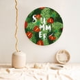 thumbnail image 5 of Sikiie Palm Leaves And Tropical Flowers Bone China Decorative Plate Personality Ceramic Dinner Plate Crafts Decorative Ceramic Decorative Plate -8in, 5 of 6