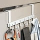 thumbnail image 1 of Over The Door Hooks, 6-Hook Towel Rack Hanger, Rustproof Aluminum Door Mounted Organizer for Bathroom Bedroom Closet Storage, Space Saving Hanging Solution for Towels Robes Hats Coats Accessories, 1 of 6