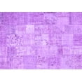 thumbnail image 1 of Ahgly Company Indoor Rectangle Patchwork Purple Transitional Area Rugs, 3' x 5', 1 of 4
