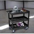 thumbnail image 4 of Carrito utilitario LUXOR EC111HD-B con 3 estantes, capacidad de 500 libras, 4 of 4