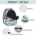 thumbnail image 4 of Police and Checkered White Pattern Backpack for School, Cute School Bag with Adjustable Shoulder Straps and Padded Back, 15.3"x11"x7.1", 4 of 5