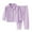 Purple, variant on Girl Clothes 2 Piece Outfits New Toddler Baby Kids Winter Boys Girls Solid Color Long Sleeved Button Thin Velvet Home Wear Clothes Suit Kids Clothes Green 18 Months