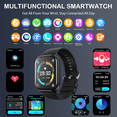 thumbnail image 4 of AUOSHI Smart Watch fits for Android & iPhone (Bluetooth Answer/Make Calls), 2.01 inch IP68 Waterproof Tracking Fitness, Sleep Monitor/Pedometer/Calories,Multiple Sports Modes,Black, 4 of 11